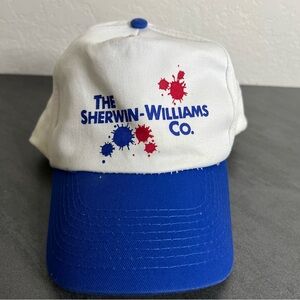VTG Sherwin Williams Toppers Snap Back Paint Splatter Hat Cap One Size‎ Fits All